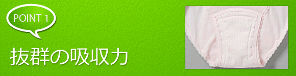 ポイント1 抜群の吸収力